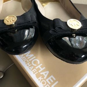 Michael Michael Kors Dixie Black Ballet Flats 10